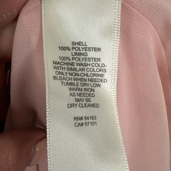 Eliza J Womens 10 High Low Floral Faux Wrap Sleeveless Midi Dress Pink Blue - Picture 10 of 11